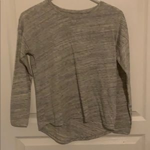 Gray long sleeve shirt